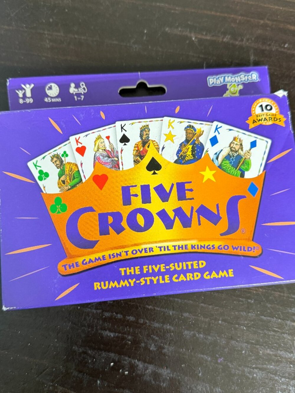 NEW Five Crowns Set Enterprises Game - Suited Rummy Style Playing Cards Set New